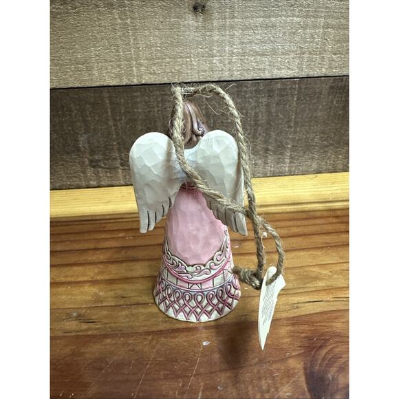 Jim Shore Breast Cancer Angel Ornament Heartwood Creek Pink 4.5” Tall - Picture 3 of 5